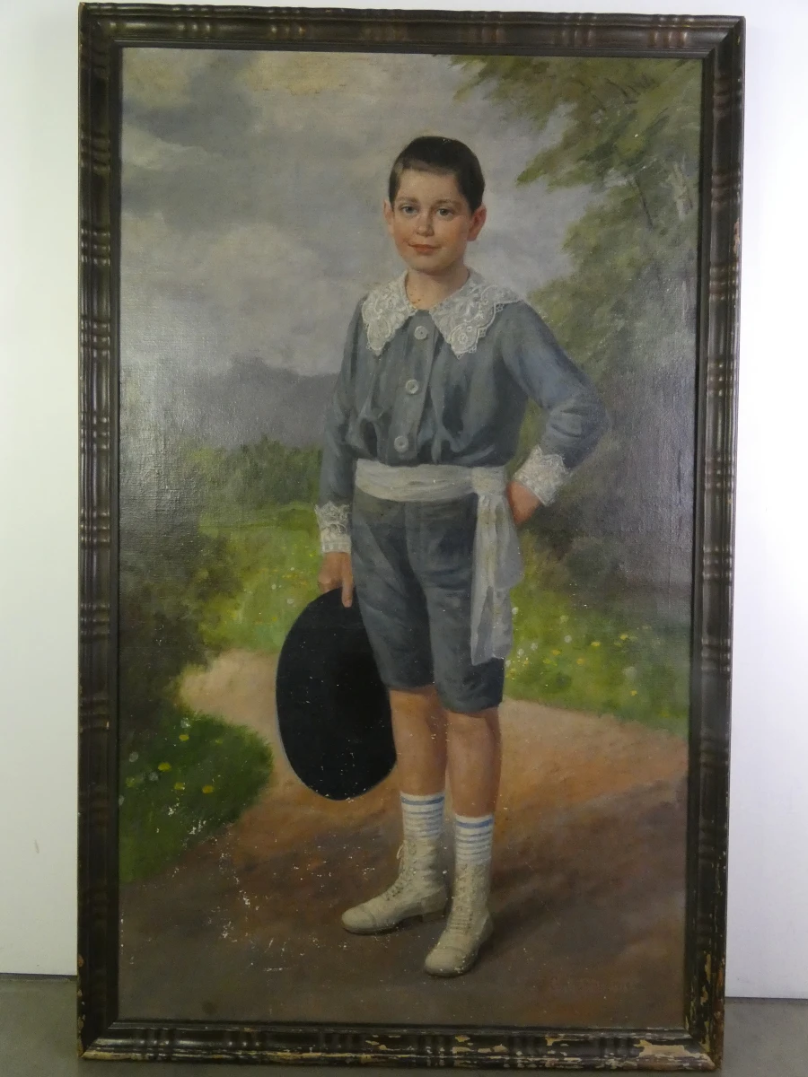 Olieverfschilderij op doek - C. Armbrust, 1919 - foto 2
