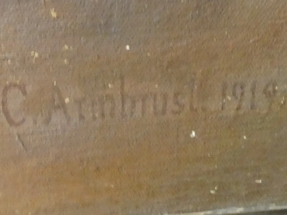 Olieverfschilderij op doek - C. Armbrust, 1919 - foto 11