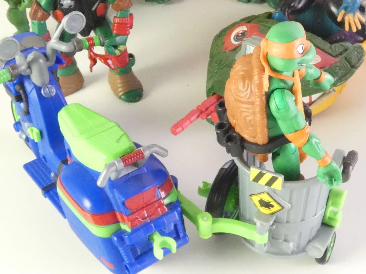 Teenage Mutant Ninja Turtles speelgoedset met bus en figuren - foto 7