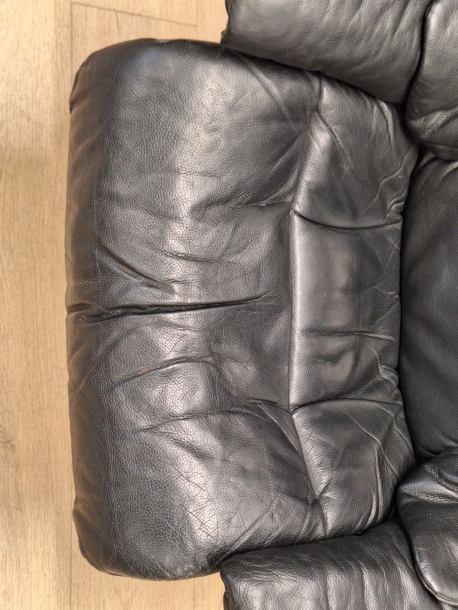 Set van twee Stressless Reno relaxfauteuils in zwart leer maat Large van Ekornes - foto 5