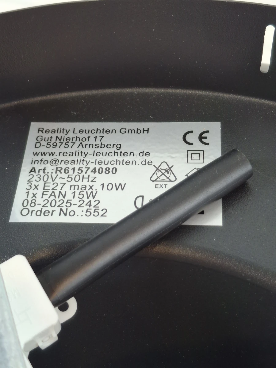 RL plafondlamp met geïntegreerde ventilator - foto 3