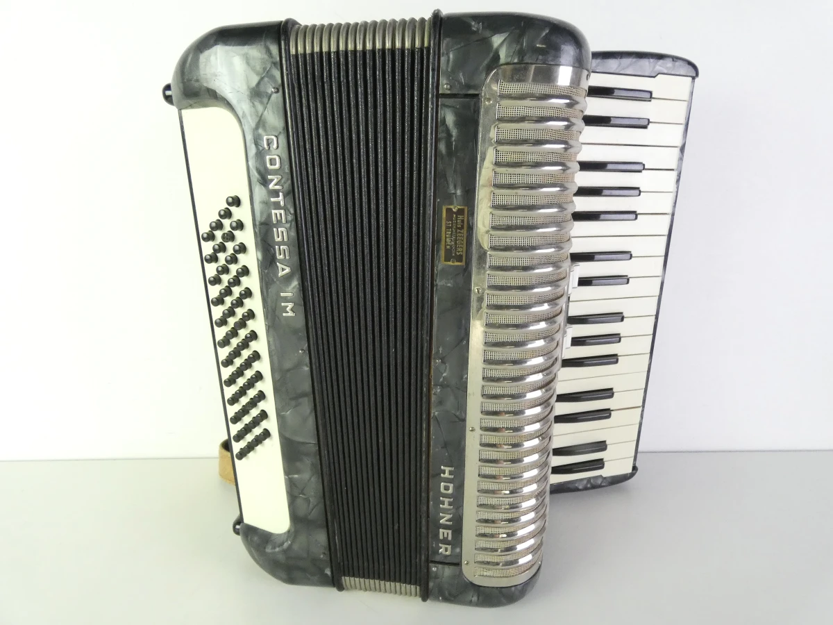 Vintage Hohner Contessa IM accordeon - foto 2