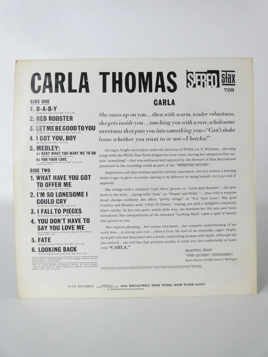 Carla Thomas LP – “Carla” (1966) - foto 6