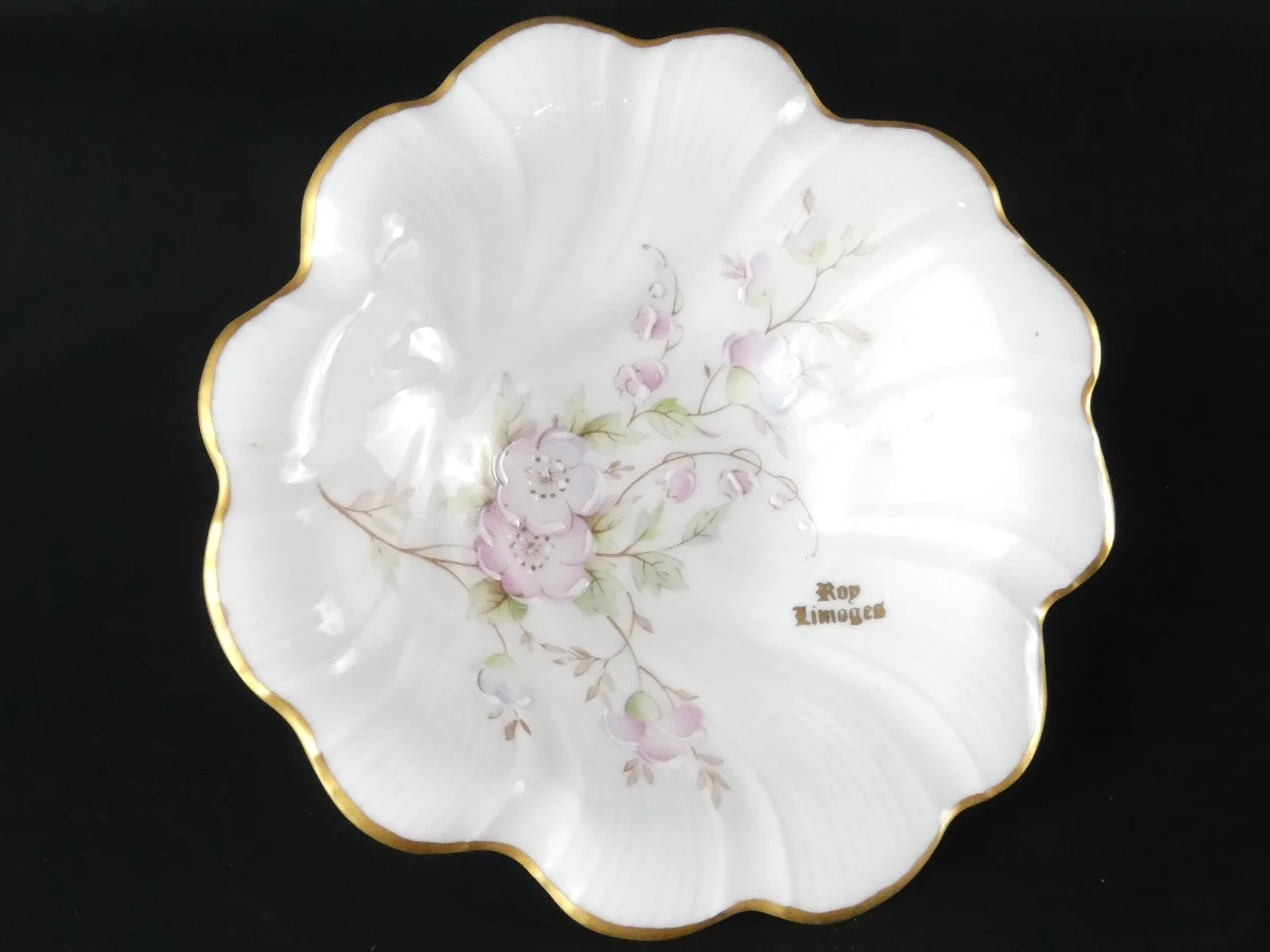 Set van 6 handgeschilderde Limoges porseleinen doosjes - foto 16