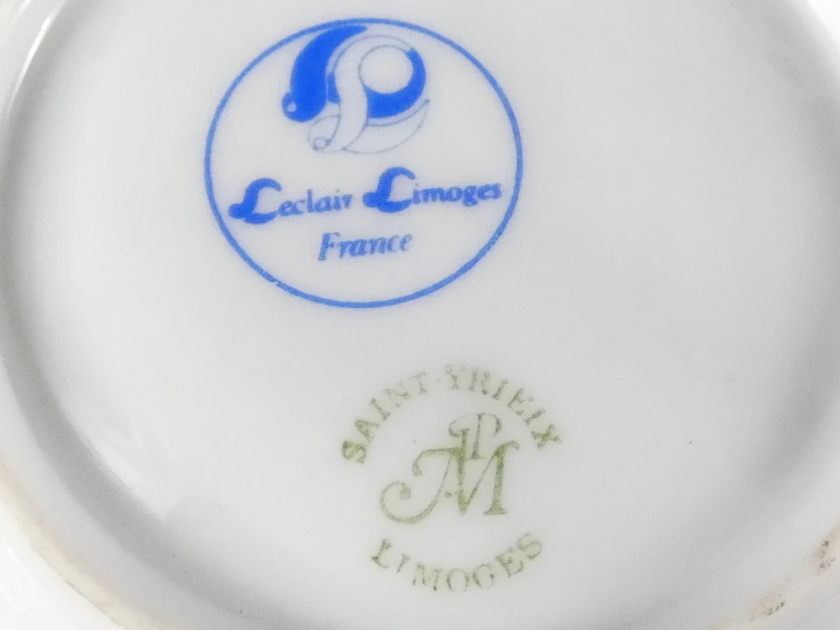 Set van 6 handgeschilderde Limoges porseleinen doosjes - foto 19