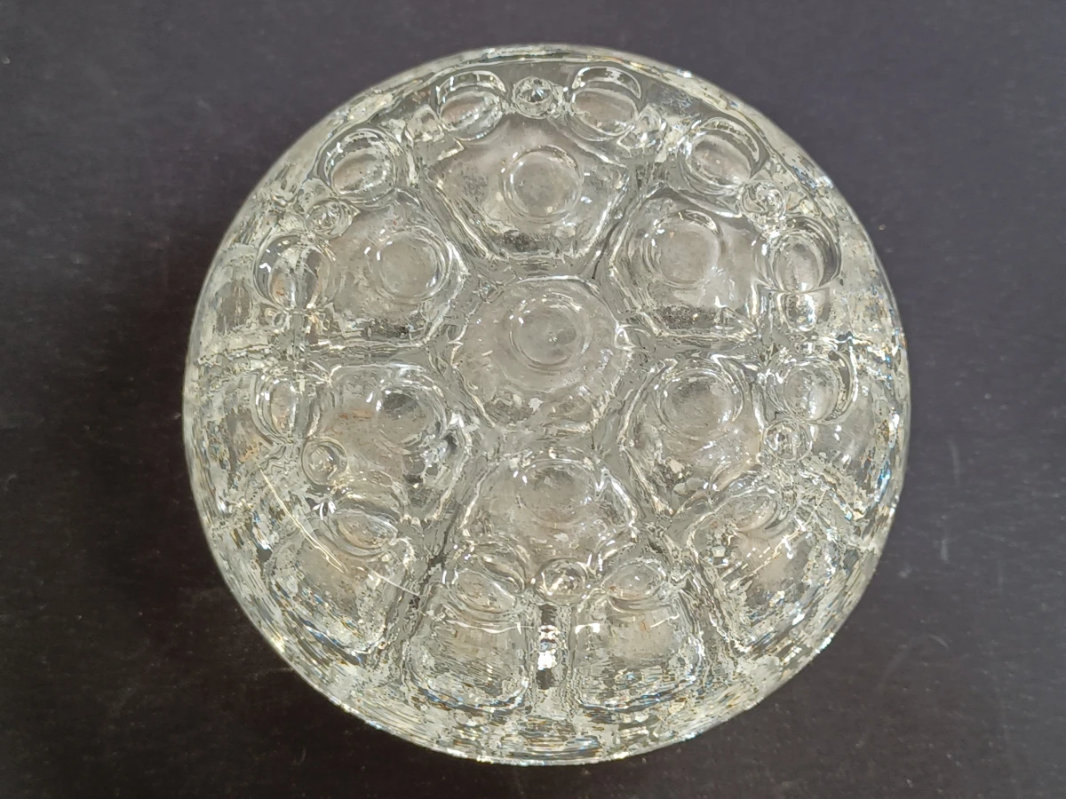 Complete serie van 3 vintage pique-fleurs van helder persglas - foto 8