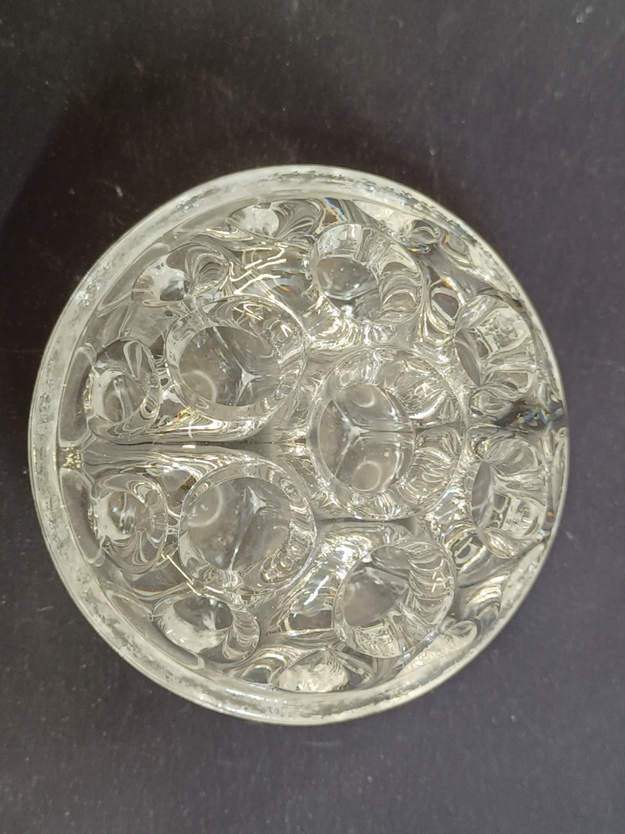 Complete serie van 3 vintage pique-fleurs van helder persglas - foto 6