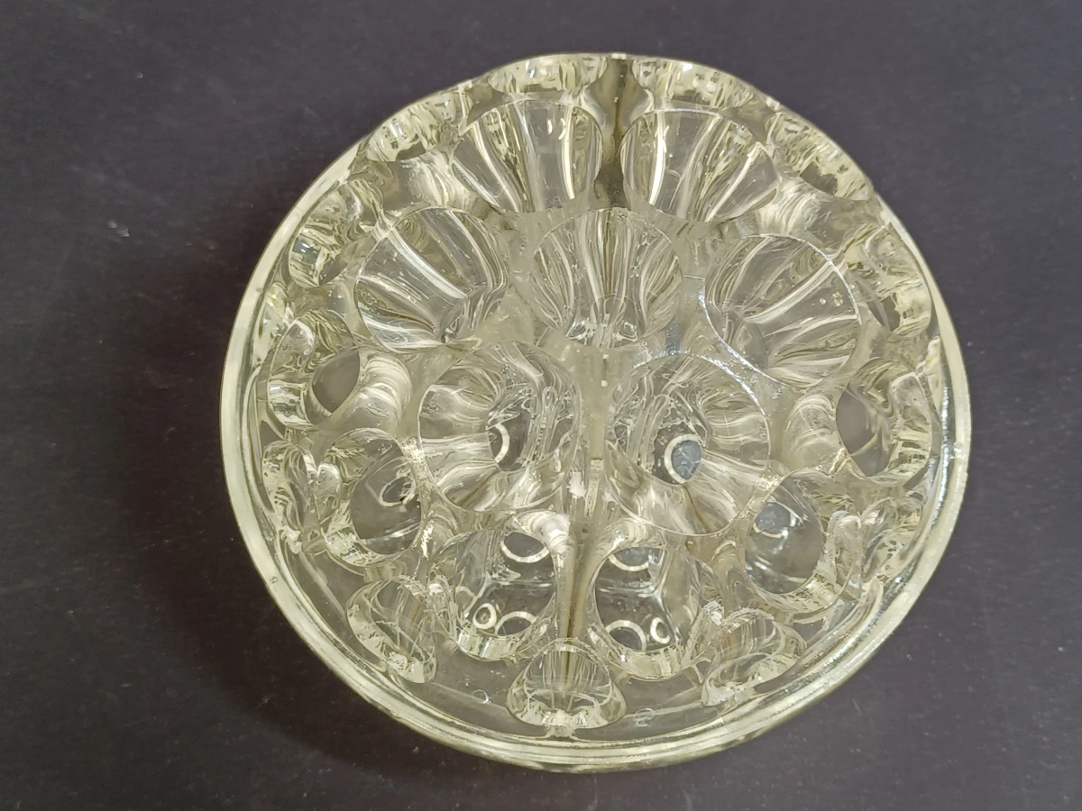 Complete serie van 3 vintage pique-fleurs van helder persglas - foto 10