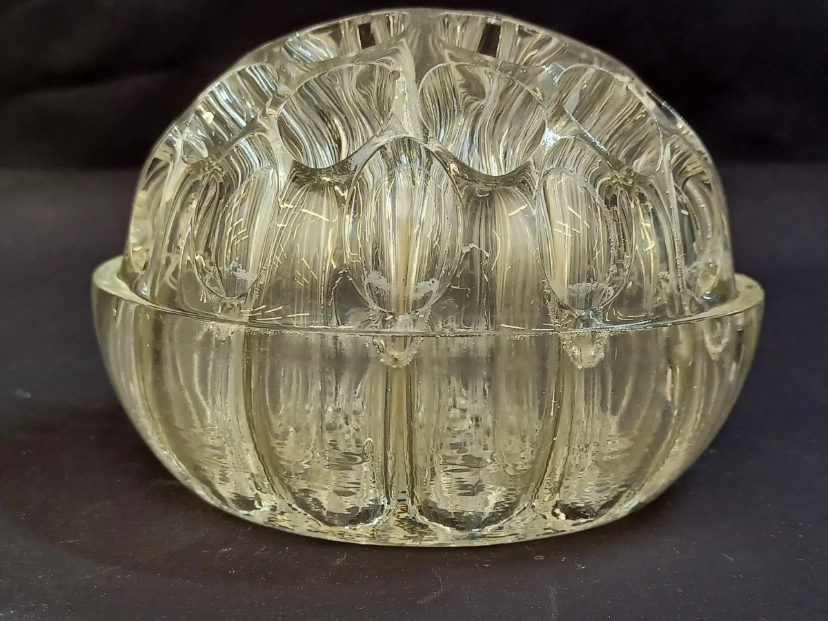 Complete serie van 3 vintage pique-fleurs van helder persglas - foto 9