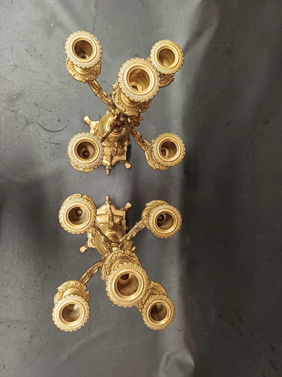 3-delig antiek-stijl pendulestel - foto 7