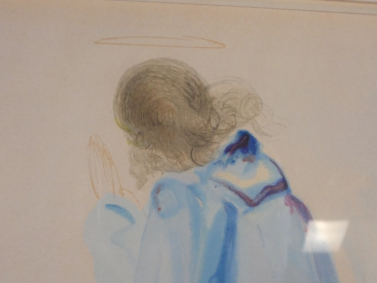 Set van 3 ingelijste houtsnedes -  Salvador Dalí – De Goddelijke Komedie - foto 3