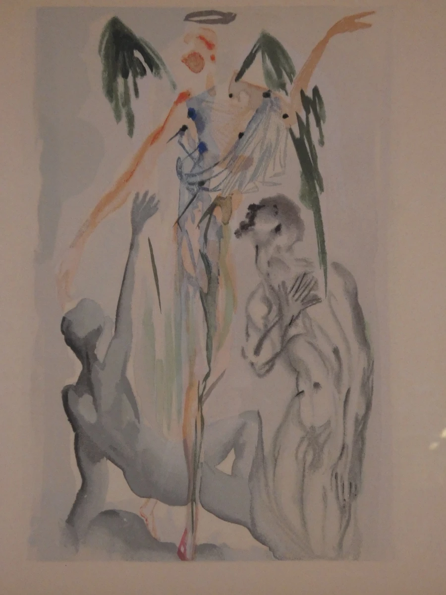 Set van 3 ingelijste houtsnedes -  Salvador Dalí – De Goddelijke Komedie - foto 17