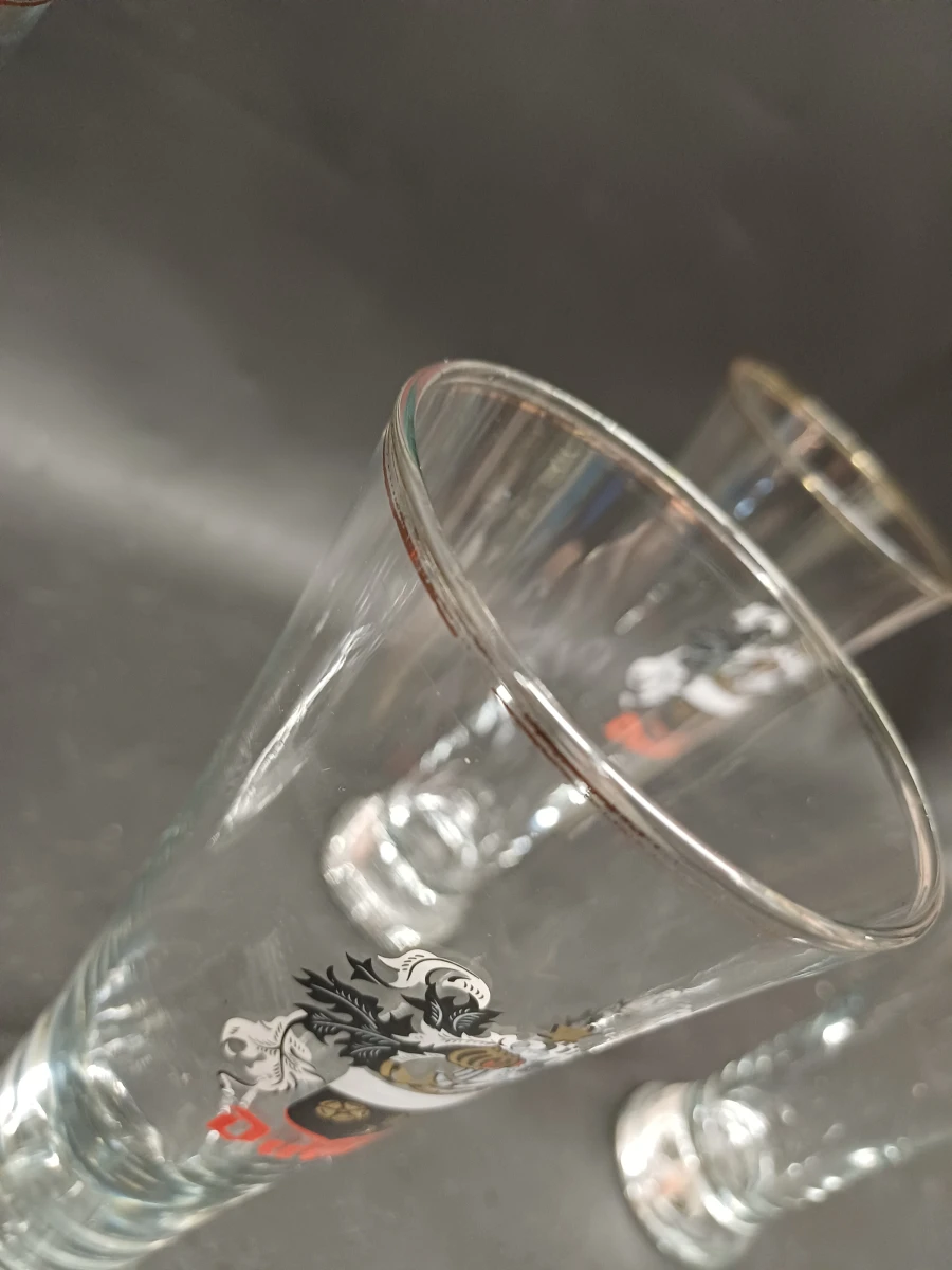 Set van 4 vintage Duvel fluitglazen - foto 7