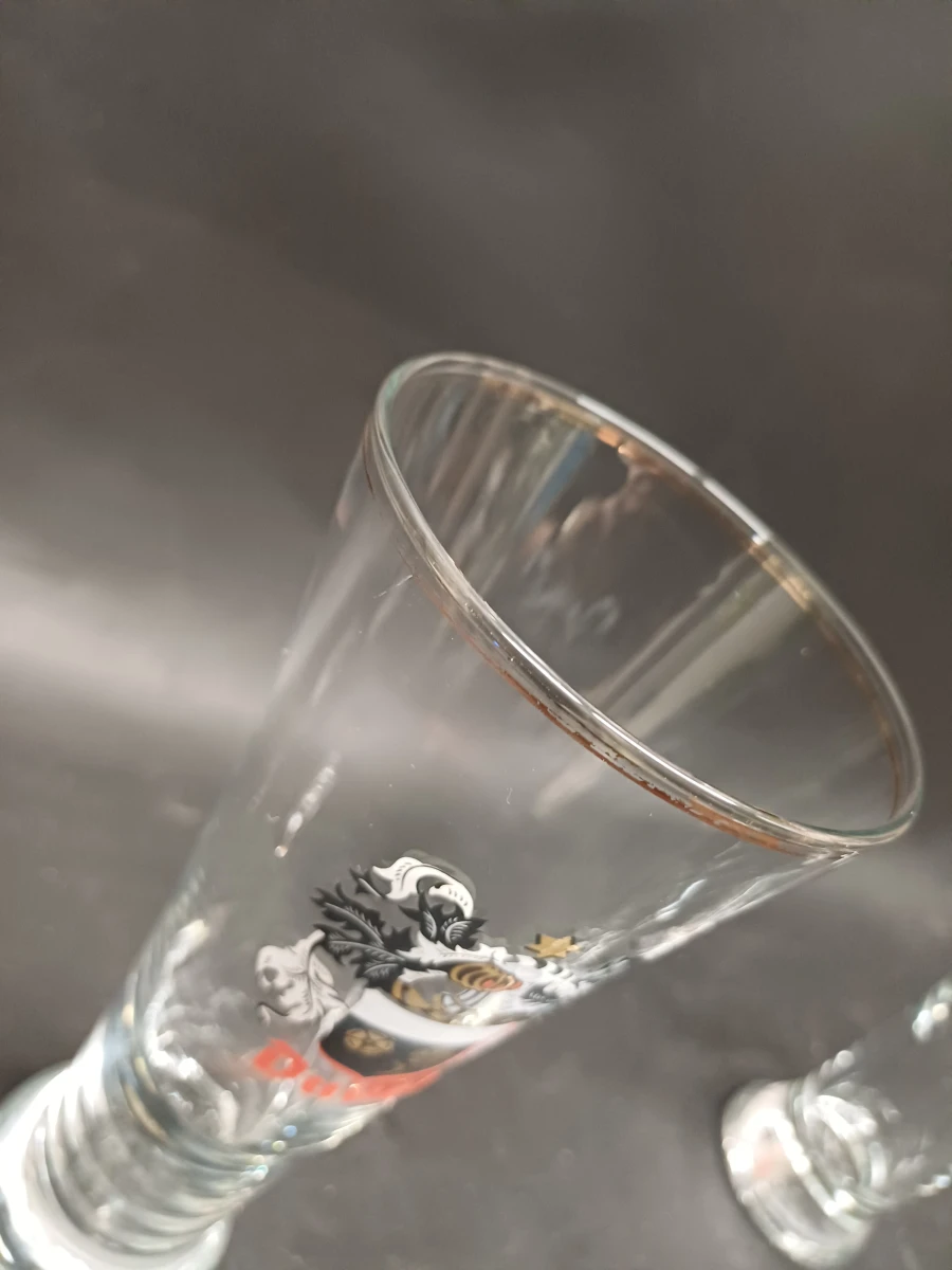 Set van 4 vintage Duvel fluitglazen - foto 6