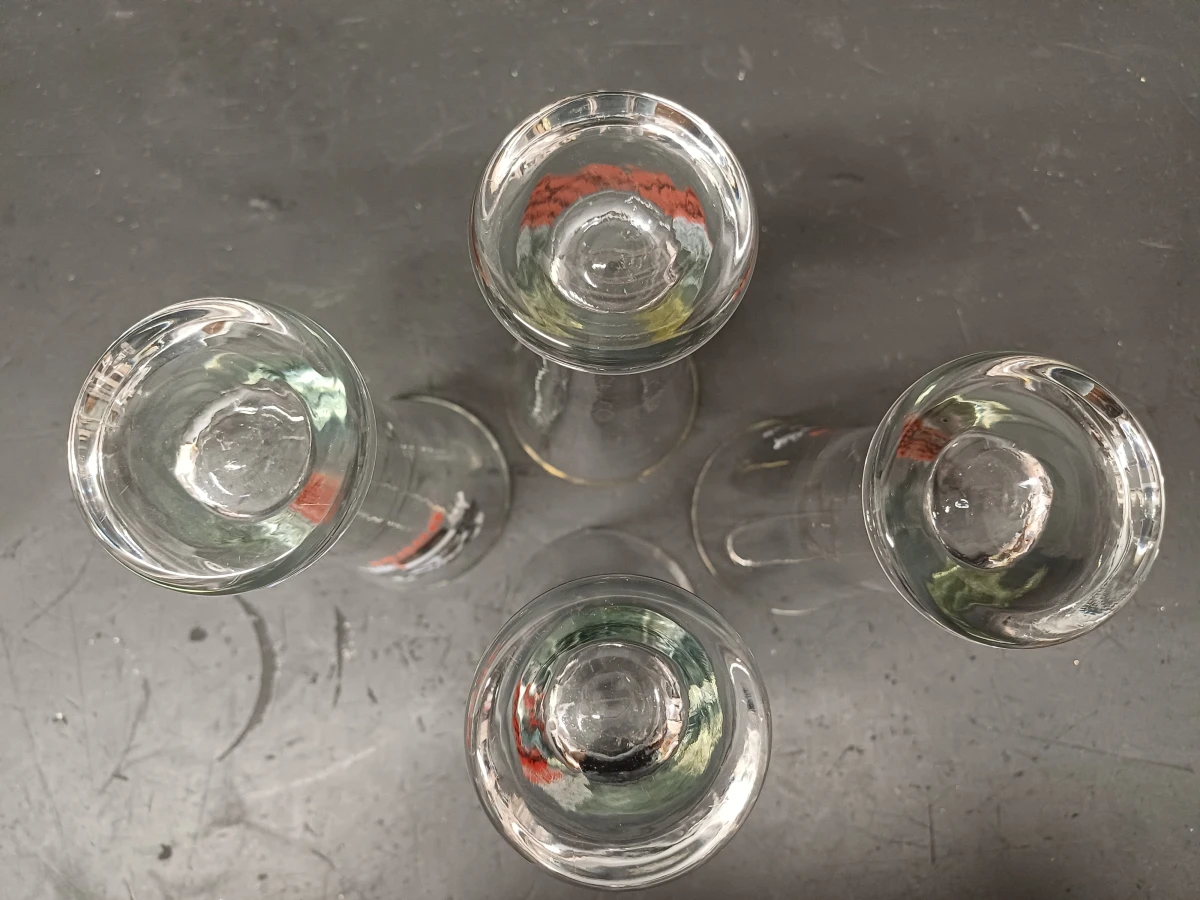 Set van 4 vintage Duvel fluitglazen - foto 10