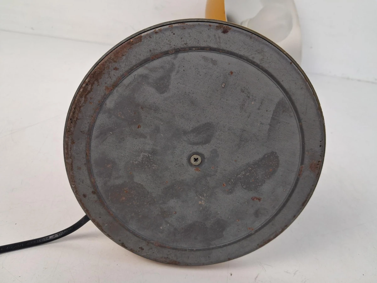 Okergele vintage zwanenhals bureaulamp - foto 6