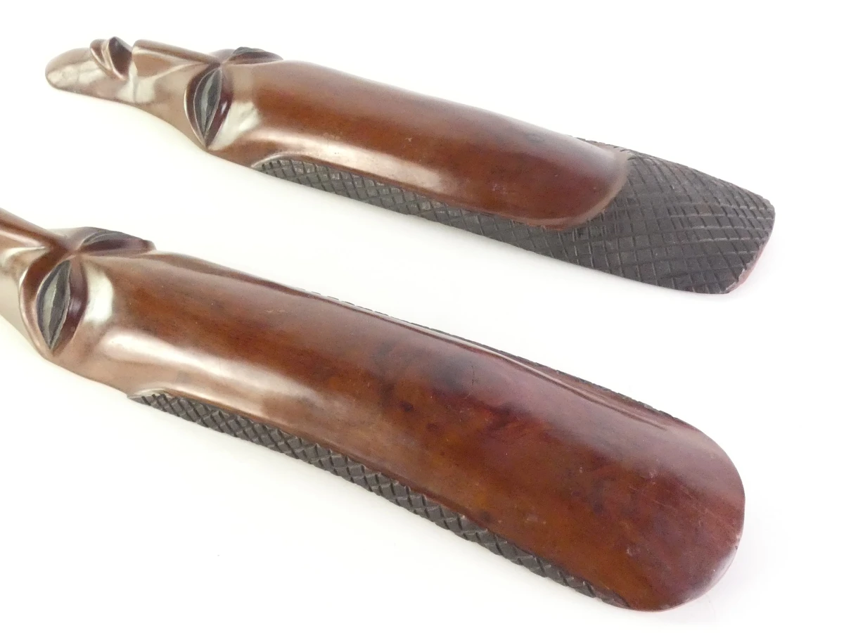 Set van 3 Afrikaanse houten beeldjes - foto 7