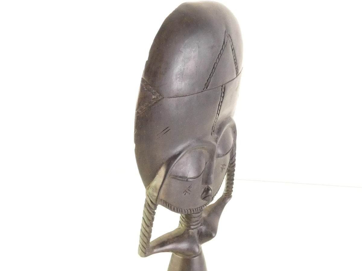 Set van 3 Afrikaanse houten beeldjes - foto 14