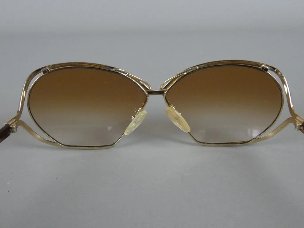 Christian Dior zonnebril model 2499 met goudkleurig montuur en bruine glazen - foto 5