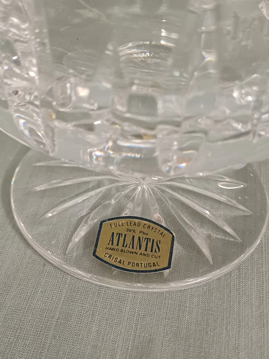5 Atlantis kristallen Cognacglazen - foto 2