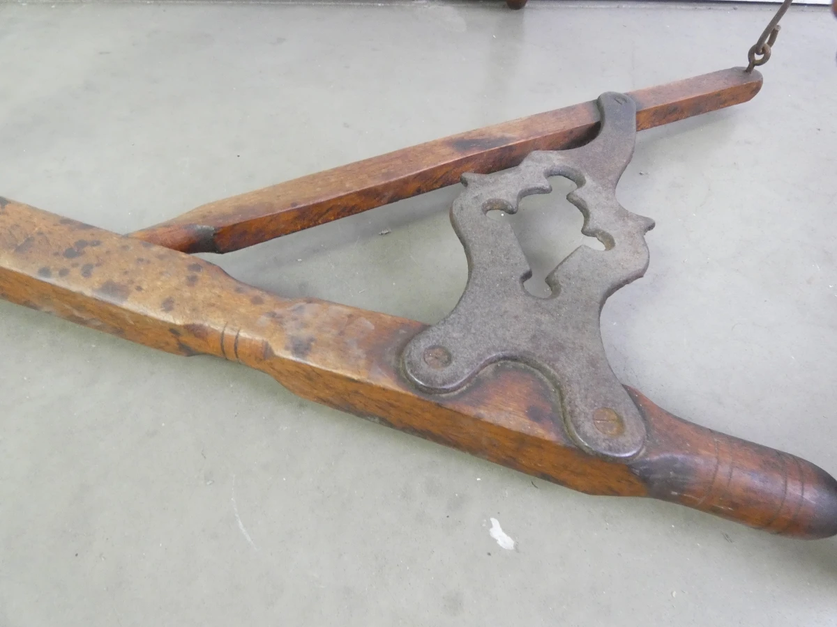 Oud Canadees Productie-Spinnewiel (CPW) – Philias Cadorette - foto 10