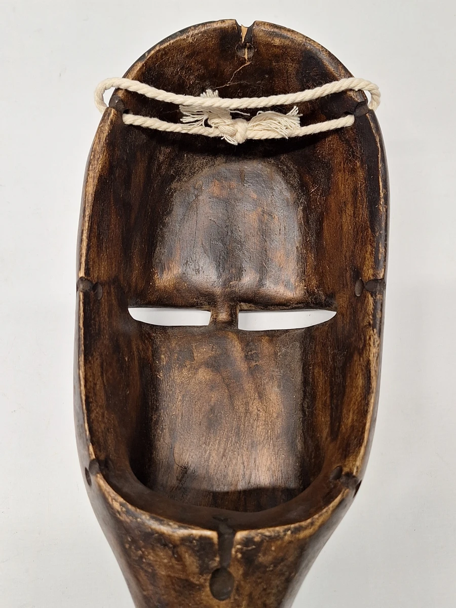 Afrikaans houten vogelmasker met dubbele snavel - foto 8