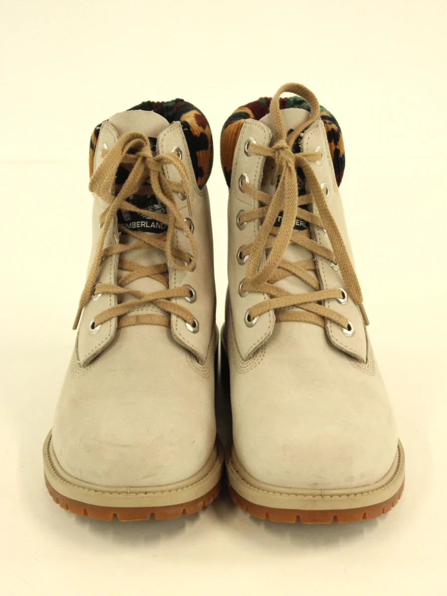 Timberland veterboots in beige met camouflage velours detail - maat 39 - foto 2