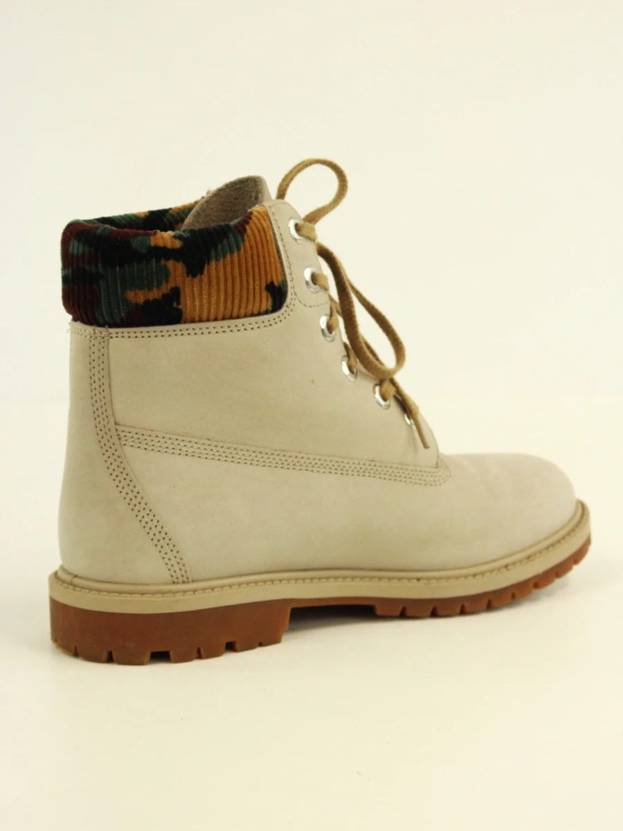 Timberland veterboots in beige met camouflage velours detail - maat 39 - foto 6