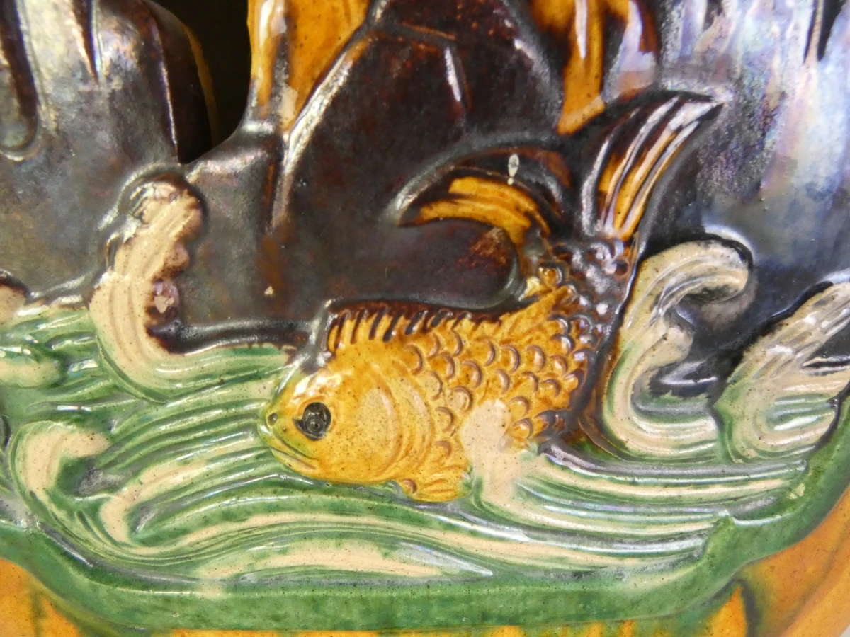 Decoratieve Aziatische keramische tuinkruk/bijzettafel - foto 7