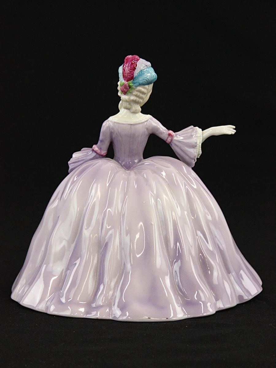 Franklin Porcelain  Marianne 'The Minuet  hand painted fine porcelain Museum of costume 1980 - foto 3