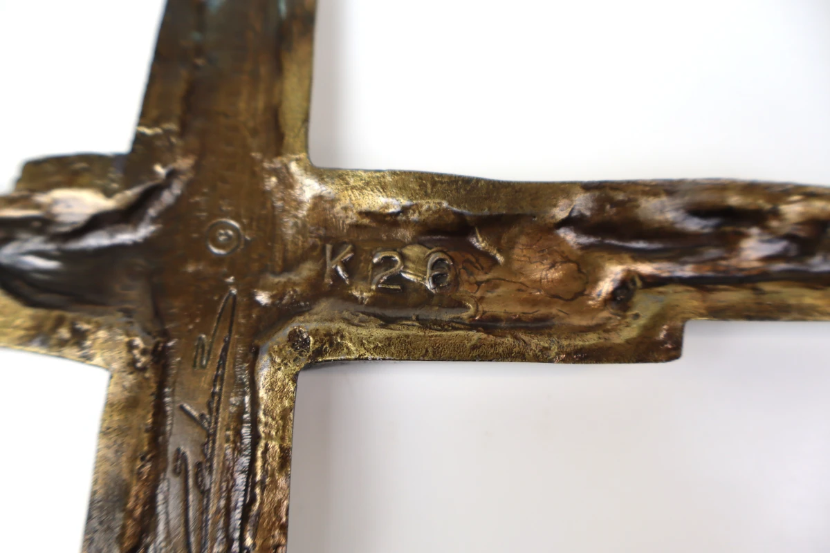 Bronzen wandkruis - Bruno Eeckman - foto 4