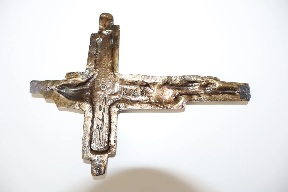 Bronzen wandkruis - Bruno Eeckman - foto 2