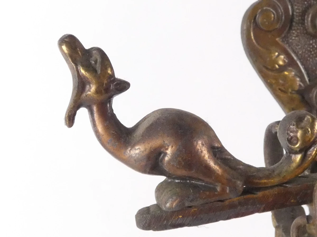Prachtige Grote Vintage Messing Kloosterbel – "Qui Me Tangit..." - foto 6