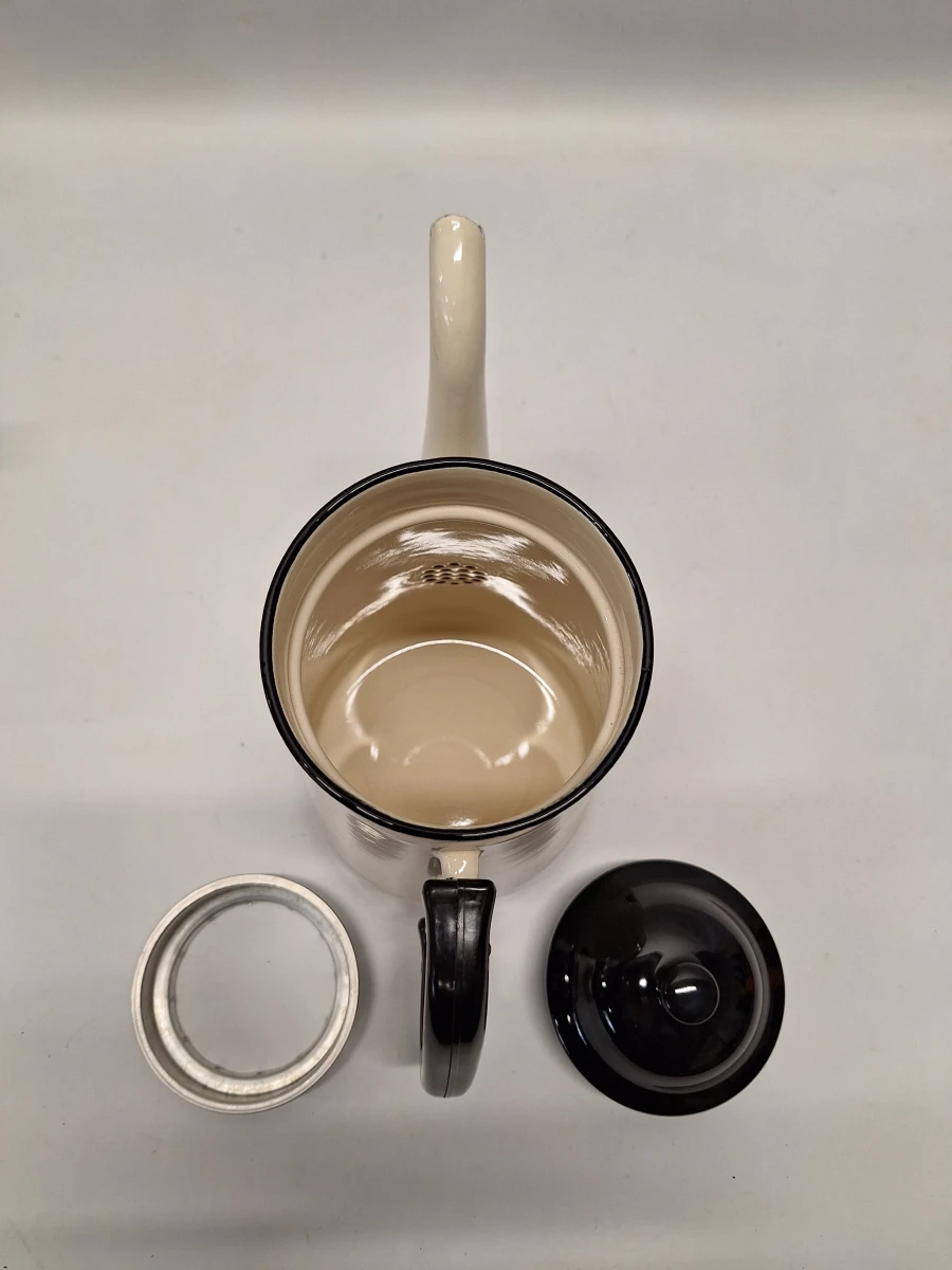 Retro Edy Super set met waterketel en koffiepot in crèmekleur en zwart - foto 18