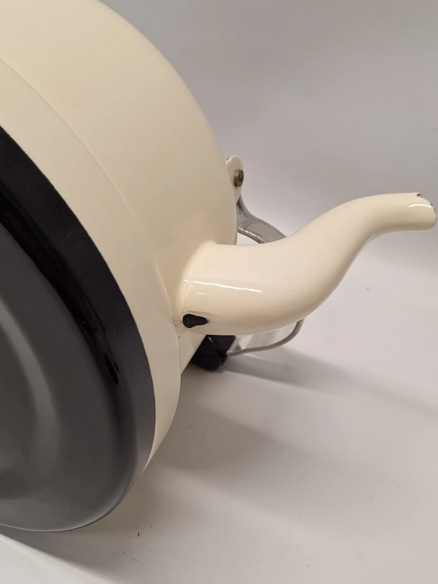 Retro Edy Super set met waterketel en koffiepot in crèmekleur en zwart - foto 6