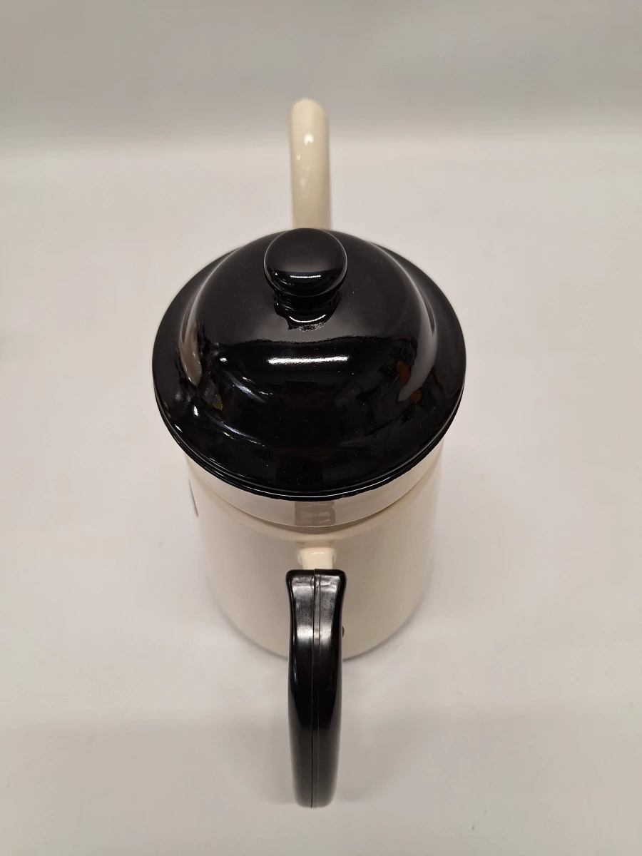 Retro Edy Super set met waterketel en koffiepot in crèmekleur en zwart - foto 16