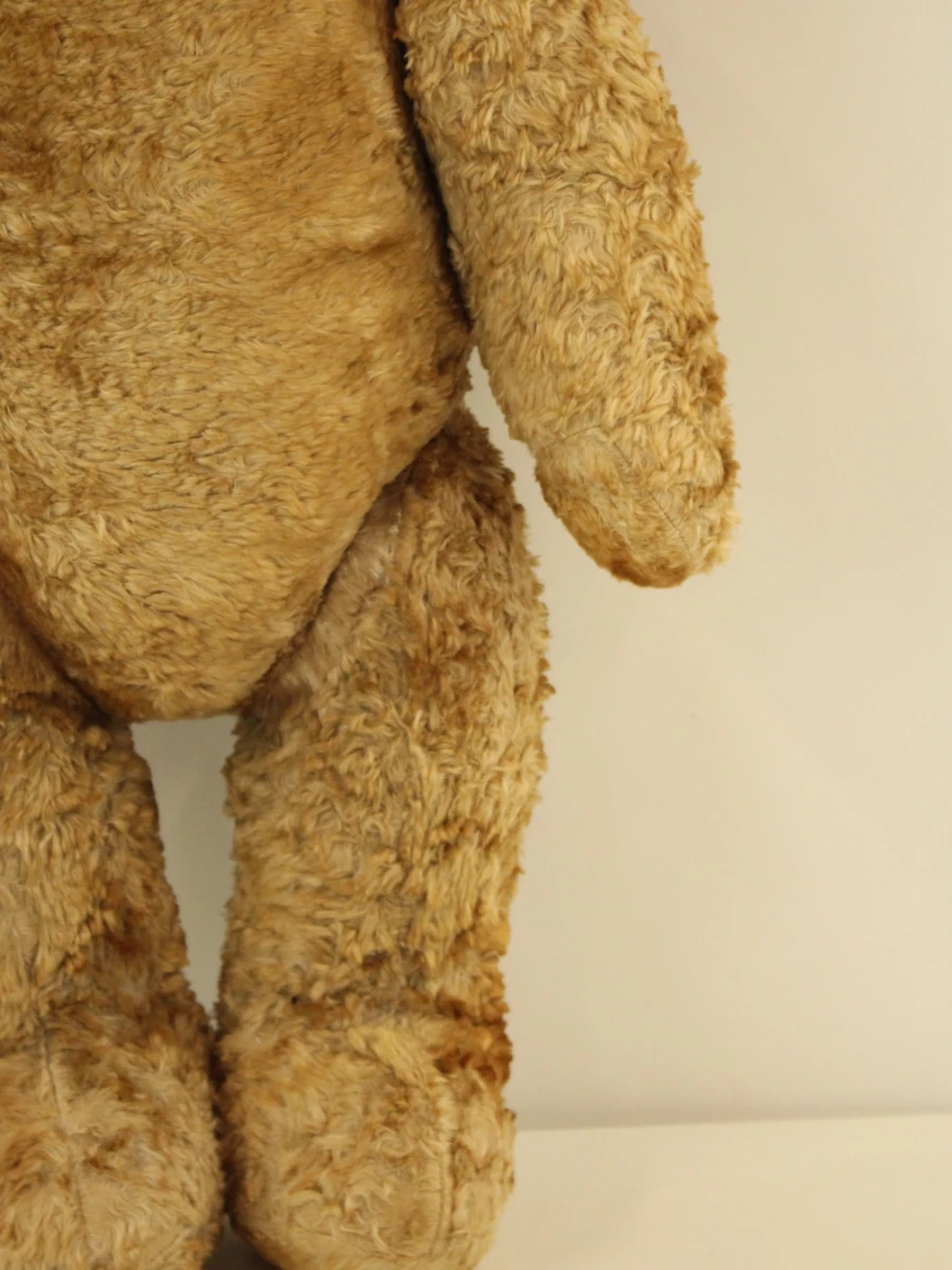 Knappe, vintage teddybeer uit 1963 - stro gevuld - 72 cm - foto 4