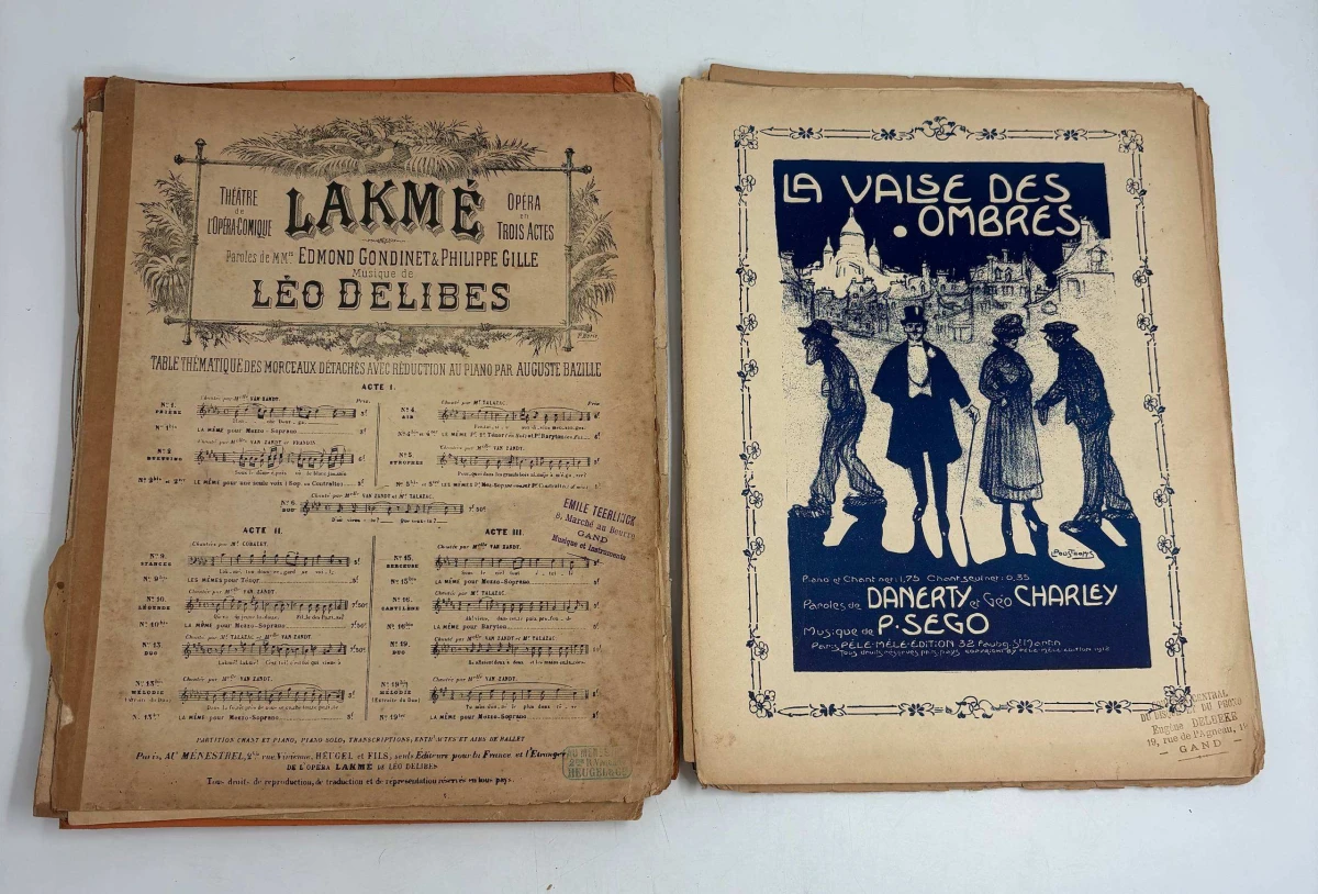 partij antieke bladmuziek Klassieke opera, operette & Franse chansons (ca. 1900-1940) - foto 3