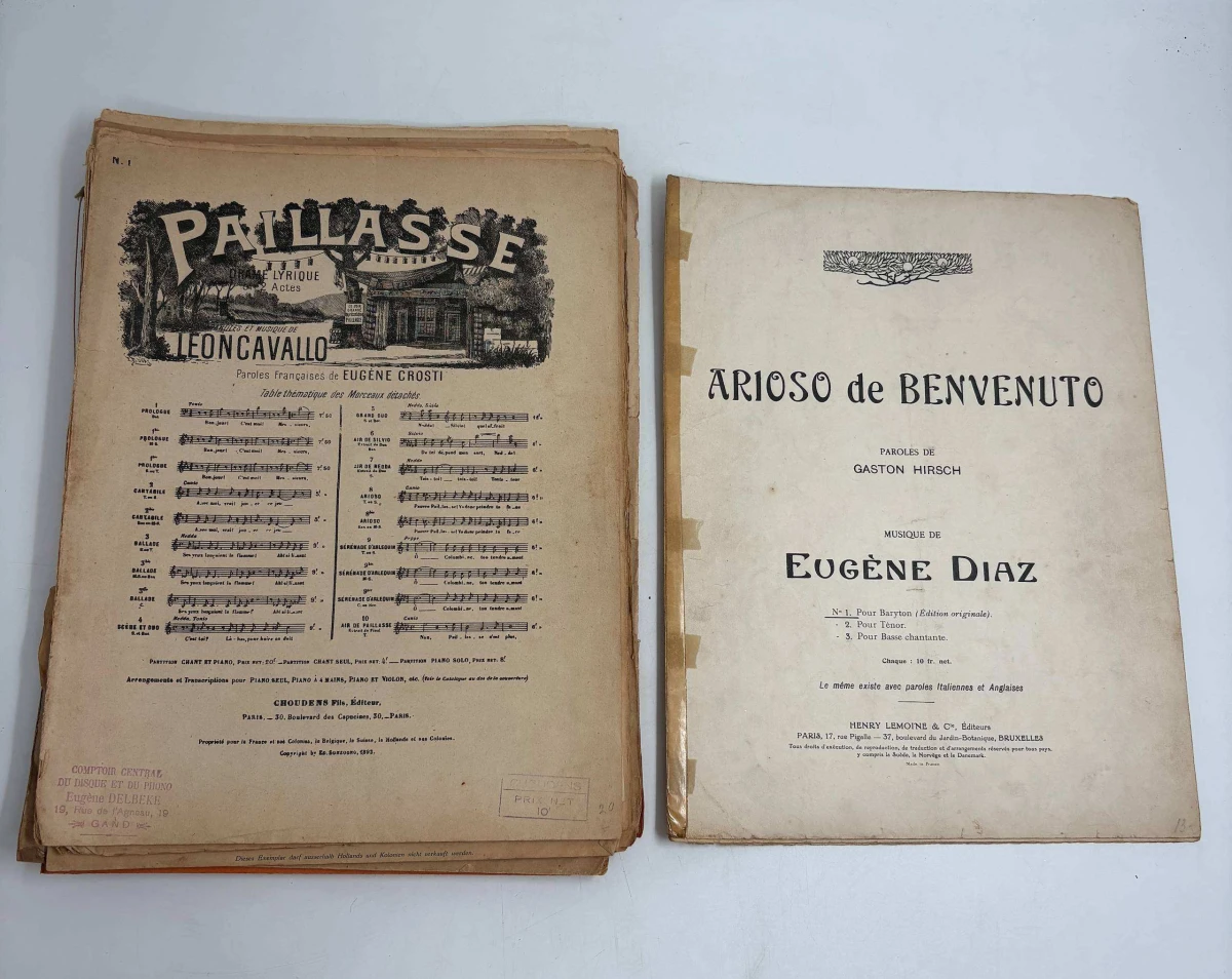 partij antieke bladmuziek Klassieke opera, operette & Franse chansons (ca. 1900-1940) - foto 1