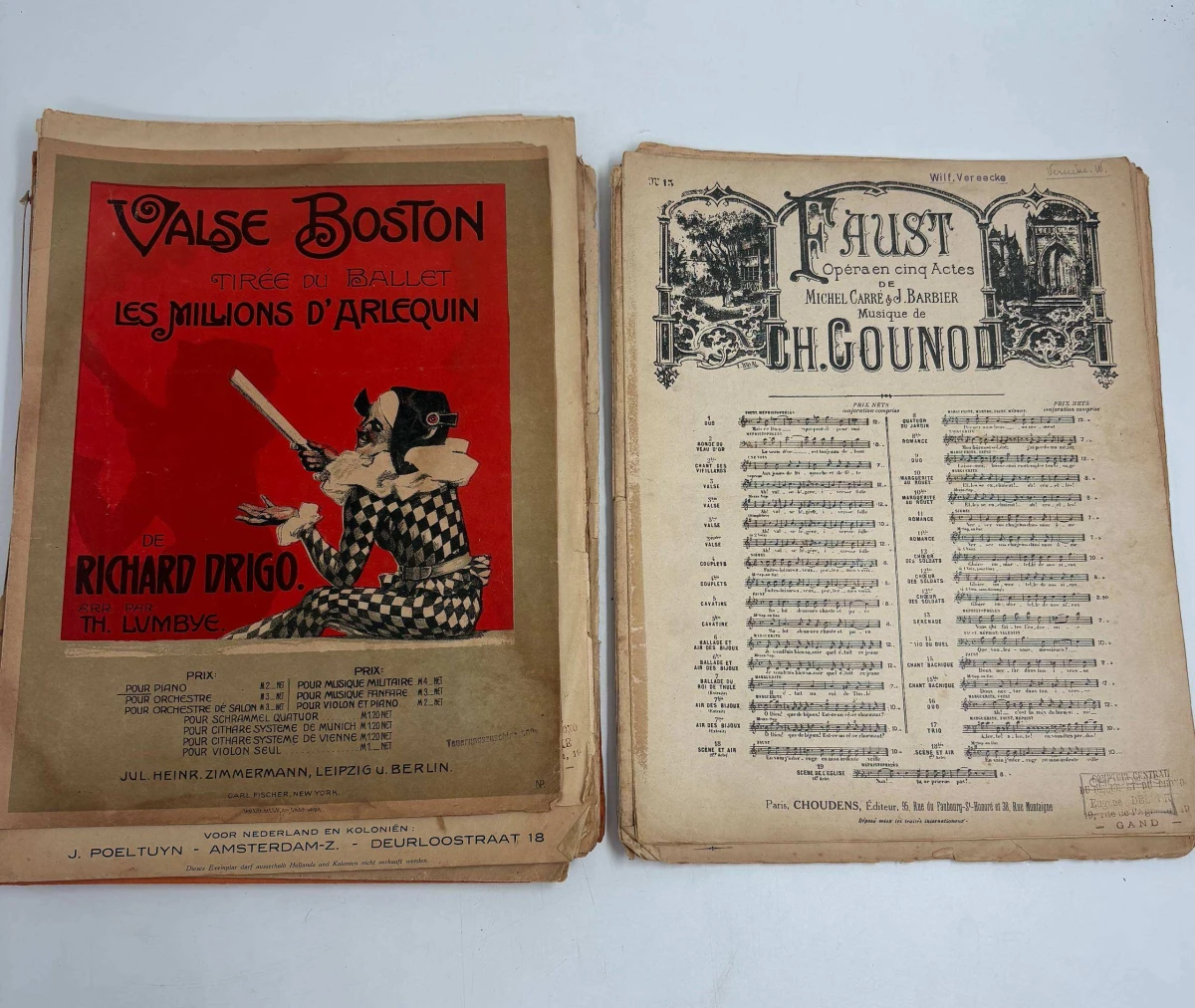 partij antieke bladmuziek Klassieke opera, operette & Franse chansons (ca. 1900-1940) - foto 2