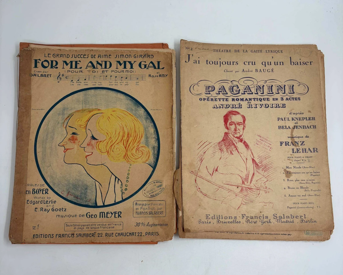 partij antieke bladmuziek Klassieke opera, operette & Franse chansons (ca. 1900-1940) - foto 4