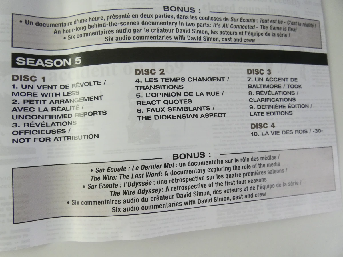 The Wire Complete Series DVD boxset - foto 19