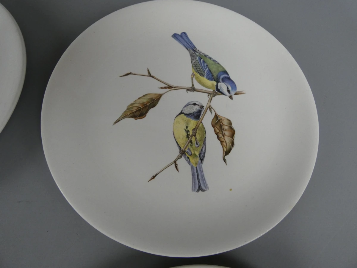 6 kleine Villeroy & Boch borden vogels - foto 4