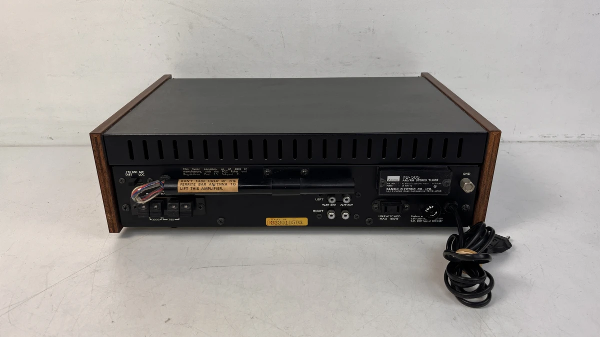 Schitterende Vintage Sansui TU-505 Solid State AM/FM Stereo Tuner – Klassieke Hifi Topkwaliteit! - foto 3