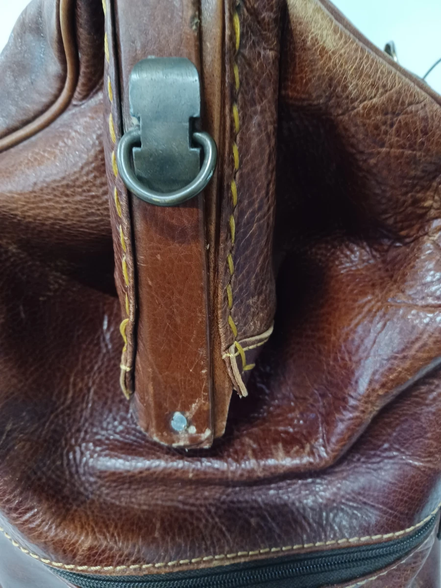 Exclusieve vintage lederen reistas - Y Kent Genuine Leather - foto 10