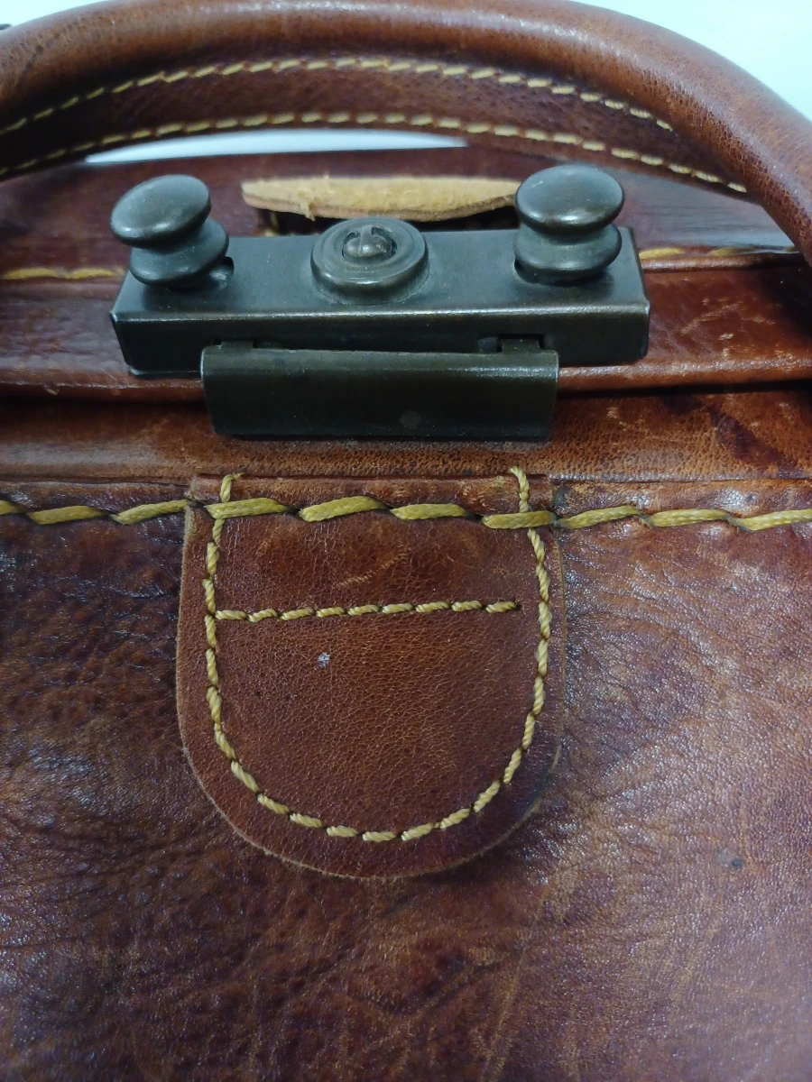 Exclusieve vintage lederen reistas - Y Kent Genuine Leather - foto 9