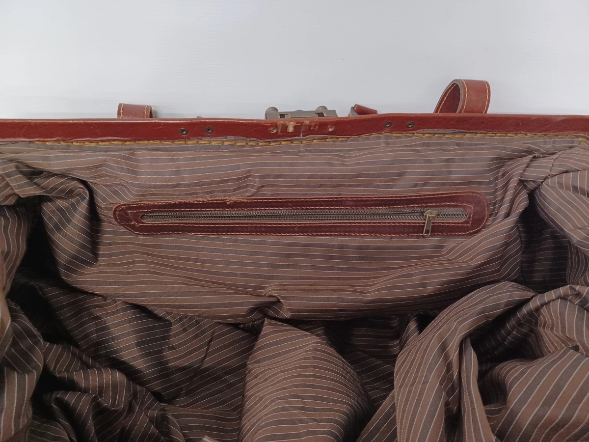 Exclusieve vintage lederen reistas - Y Kent Genuine Leather - foto 24