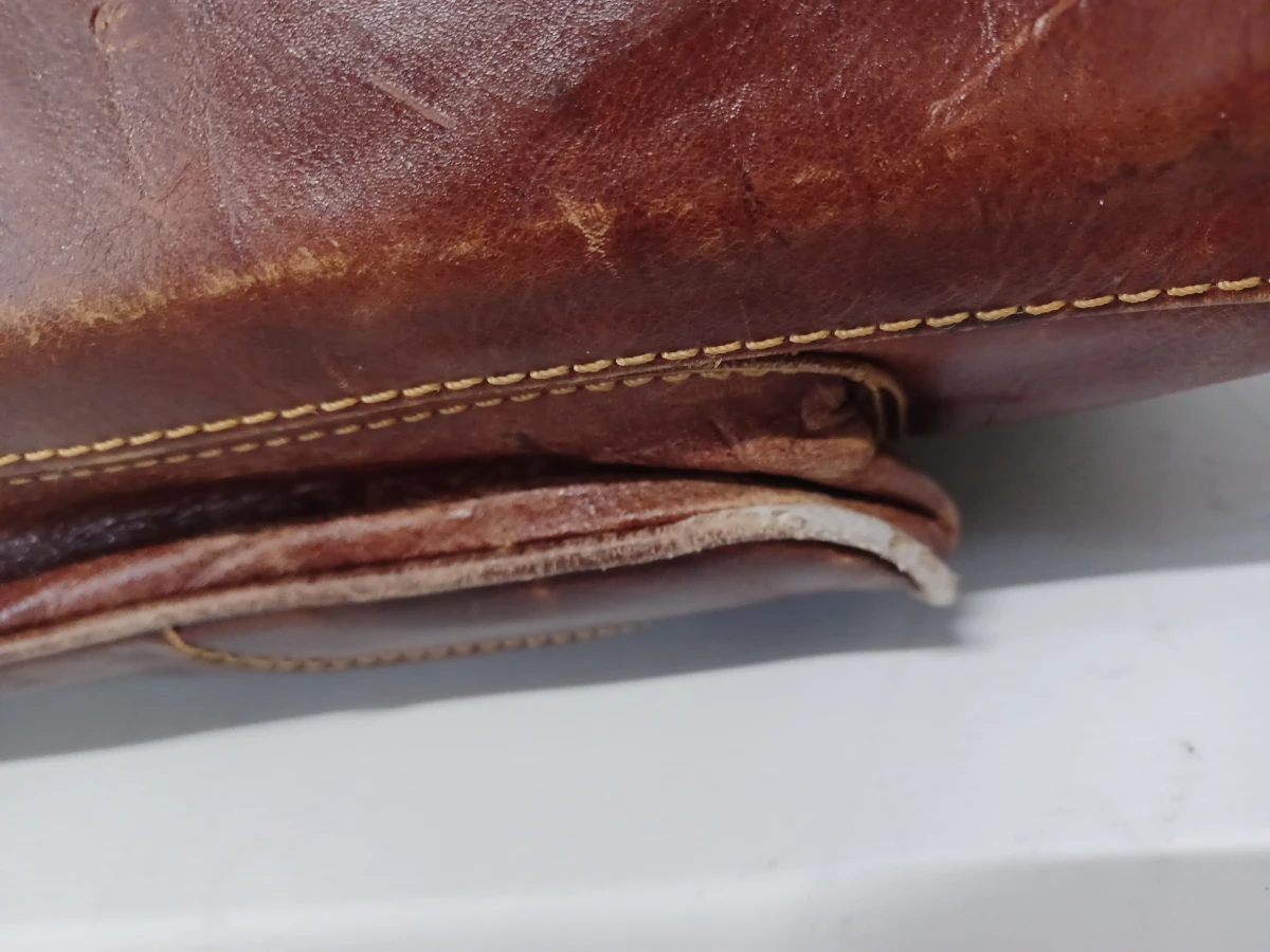 Exclusieve vintage lederen reistas - Y Kent Genuine Leather - foto 20