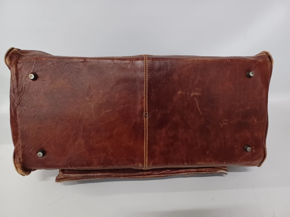Exclusieve vintage lederen reistas - Y Kent Genuine Leather - foto 4