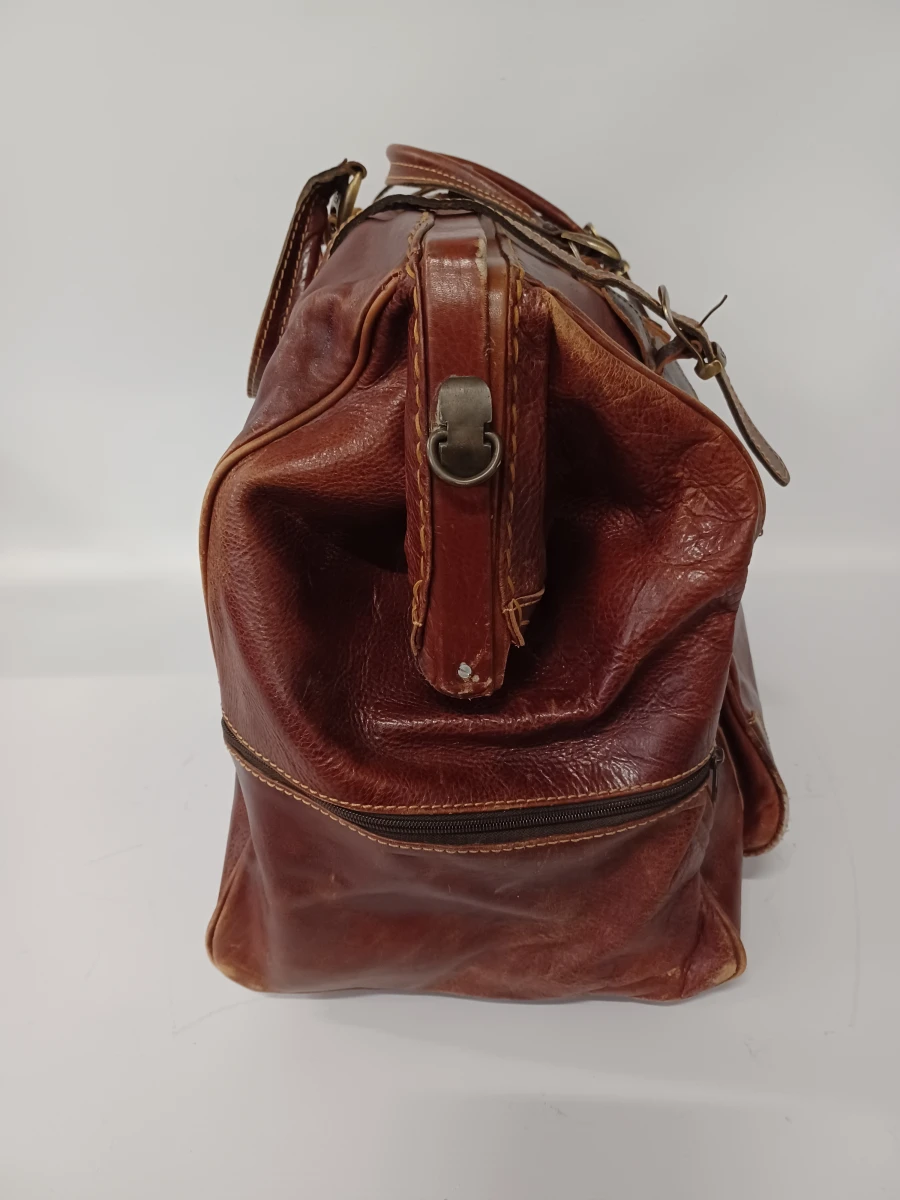 Exclusieve vintage lederen reistas - Y Kent Genuine Leather - foto 2